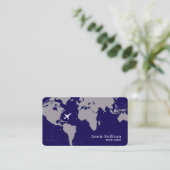 World Map Oversized International Travels  Visitekaartje (Staand voorkant)