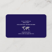 World Map Oversized International Travels  Visitekaartje (Achterkant)