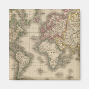 World, Mercator's Projection 2 Magneet