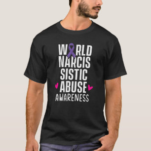 World Narcissistic Abuse Awareness Ribbon Survianc T-shirt