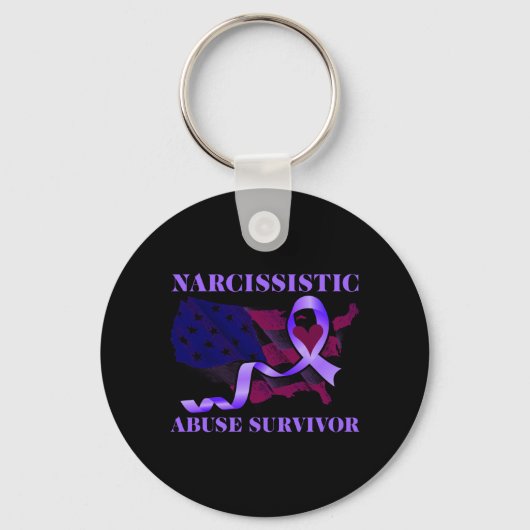 World Narcissistic Abuse Awareness Surviance Sleutelhanger (Voorkant)