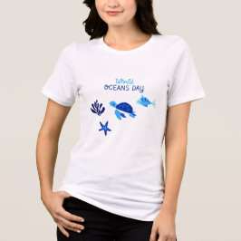 World Oceans Day Unity Regenboog Golf Women's T-Sh Tri-Blend Shirt