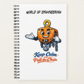 World of Engineering Keep Calm Pull Chain Notebook (Devant)