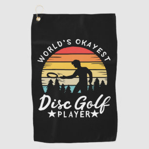 World Okayest Disk Golf Player Golfhanddoek