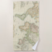 World on Mercator-projectie Strandlaken (Voorkant)