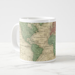 World on Mercators Projection 2 Extra Grote Beker