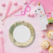 World on Mercators Projection 2 Papieren Bordje (Feest)