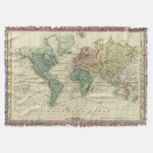 World on Mercators Projection Deken