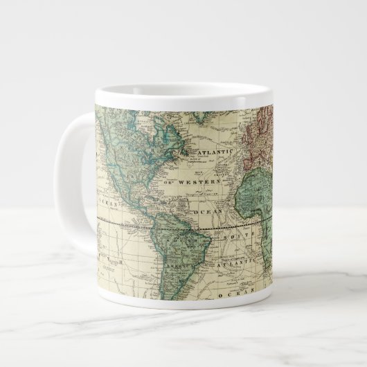 World on Mercators Projection Extra Grote Mok (Voorkant links)