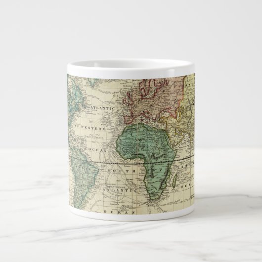 World on Mercators Projection Extra Grote Mok (Voorkant)