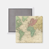 World on Mercators Projection Magneet (Voorkant / Achterkant)