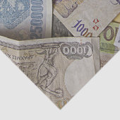 world paper money tissue tissuepapier (Detail)