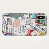 World Passport Pattern Case-Mate iPhone Case (Achterkant (horizontaal))