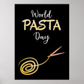 World Pasta Day Sign Poster (Voorkant)