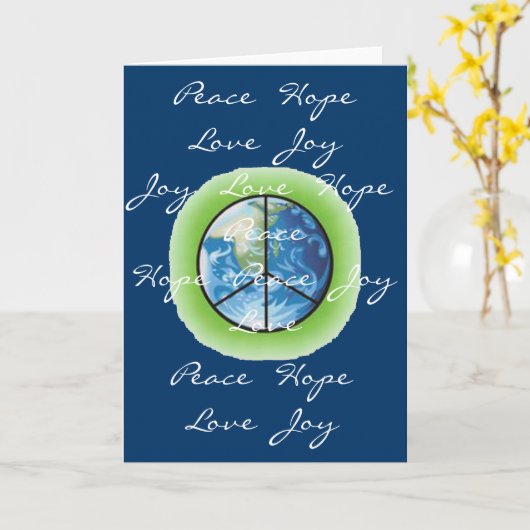 World Peace-blanco kaart (Gele Bloem)