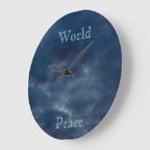 World Peace Blue Clouds Grote Klok (Hoek)