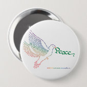 World Peace Dove Button (Voorkant /achterkant)