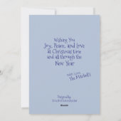 World Peace Flat Holiday Card Feestdagenkaart (Achterkant)