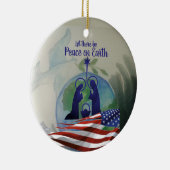 World Peace Flat Ornament (Rechts)
