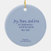 World Peace Flat Ornament (Achterkant)