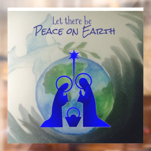 World Peace Window Clings Raamsticker (Vel 2)