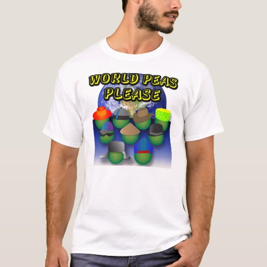 World Peas alsjeblieft T-shirt (Voorkant)