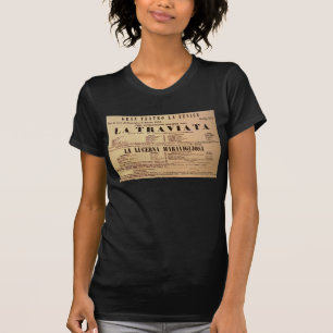 World Premiere Poster van La Traviata (1853) T-shirt