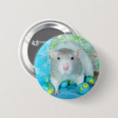 World Rat Day pin Ronde Button 5,7 Cm (Voorkant /achterkant)