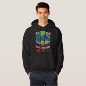 World Revolves Around My Bengal Cat Nature Cat Hoodie (Voorkant volledig)