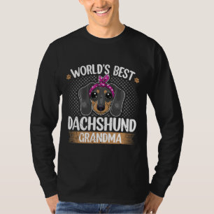 World S Best Dachshund Grandma Dog Grandmoeder T-shirt