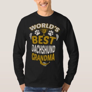 World S Best Dachshund Grandma Granddog T-shirt