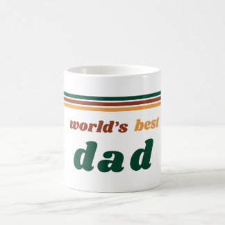 World’s Best Dad Mug | Retro 70s Father’s Day Gift Koffiemok