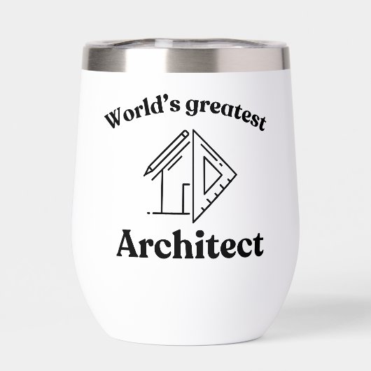 World’s Greatest Architect Custom Name Typography (Arrière)