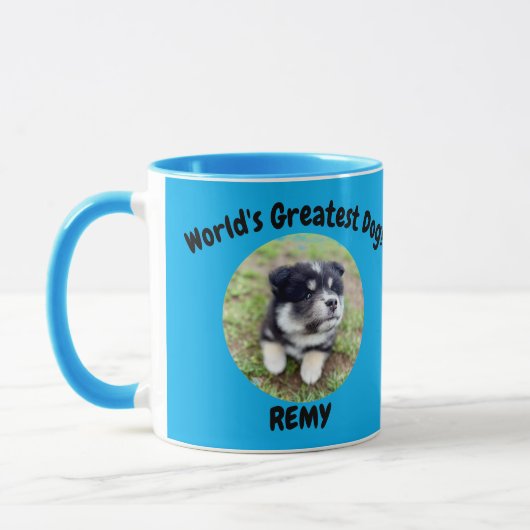 World’s Greatest Pet Custom Photo & Name Gift Mug (Gauche)