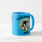 World’s Greatest Pet Custom Photo & Name Gift Mug (Devant droit)