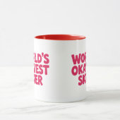 World’s Okayest Skier Funny Ski Mug (Centre)