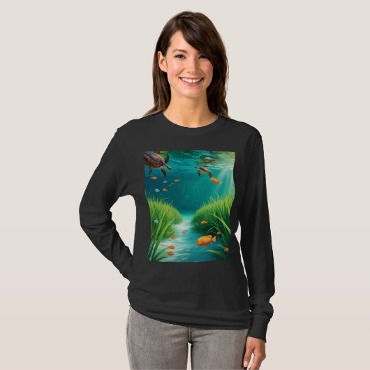 World Sea grass Day T-shirt (Voorkant volledig)