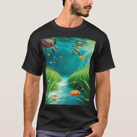 World Sea grass Day T-shirt (Voorkant)