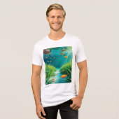 World Sea grass Day Tri-Blend Shirt (Voorkant volledig)