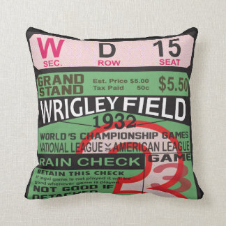 World Series  Ticket Baseball Pillow Kussen