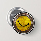 World Smile Day® 2016 Button (Voorkant /achterkant)