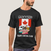 WORLD SOCCER Beer Pizza CANADA T-shirt (Voorkant)