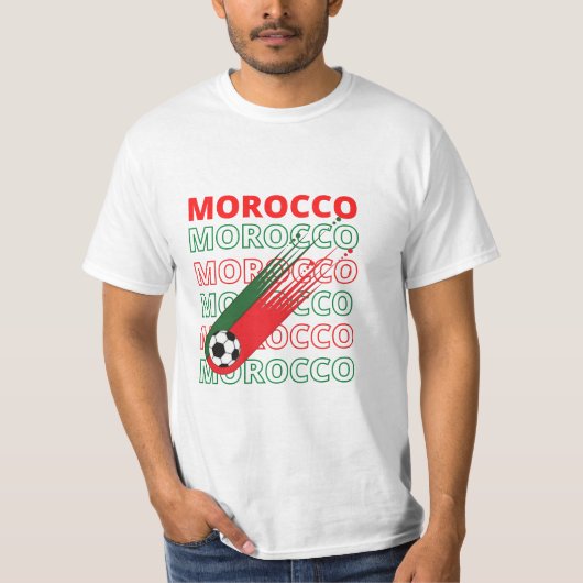 World Soccer Marokko  T-shirt (Voorkant)