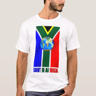 World Soccer South Africa Voetbal wereldbol T-shirt