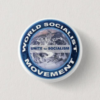 World Socialist Movement badge Ronde Button 3,2 Cm