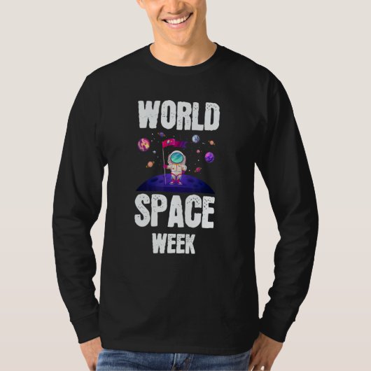 World Space Week World T-shirt (Voorkant)