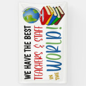 World Theme Teacher Appreciation Banner (Verticaal)