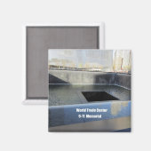 World Trade Center, 9/11 Memorial Magneet (Voorkant / Achterkant)