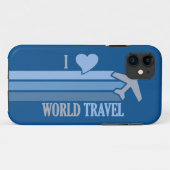 World Travel Custom coque iphone maté (Dos (Horizontal))