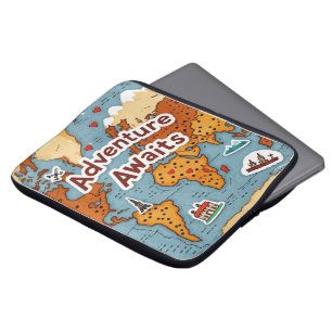World Travel Map met offerte Laptop Sleeve